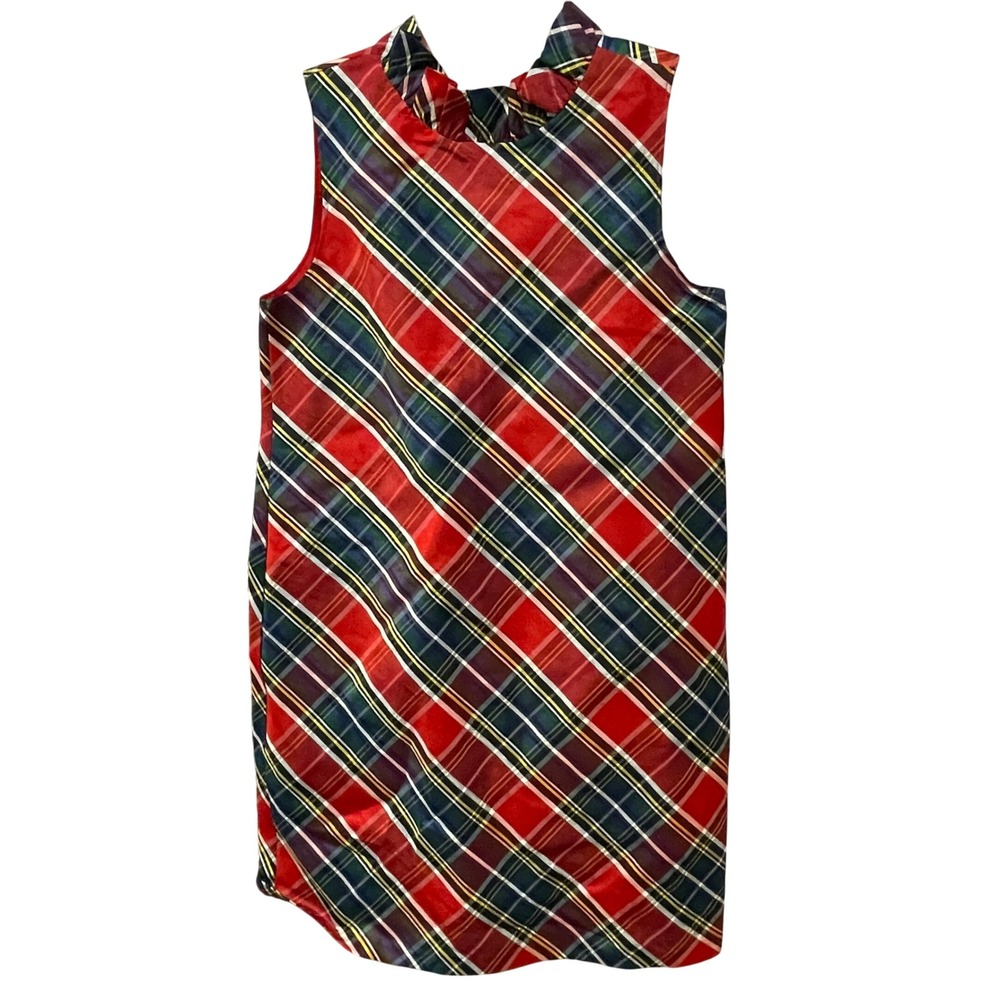 Crown and Ivy Kids Plaid Holiday Dress Size 16 Sleeveless Festive‎ Christmas New